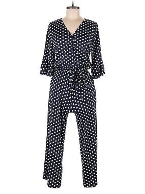 VENUS Navy and White Polka Dot Women’s Jumpsuit